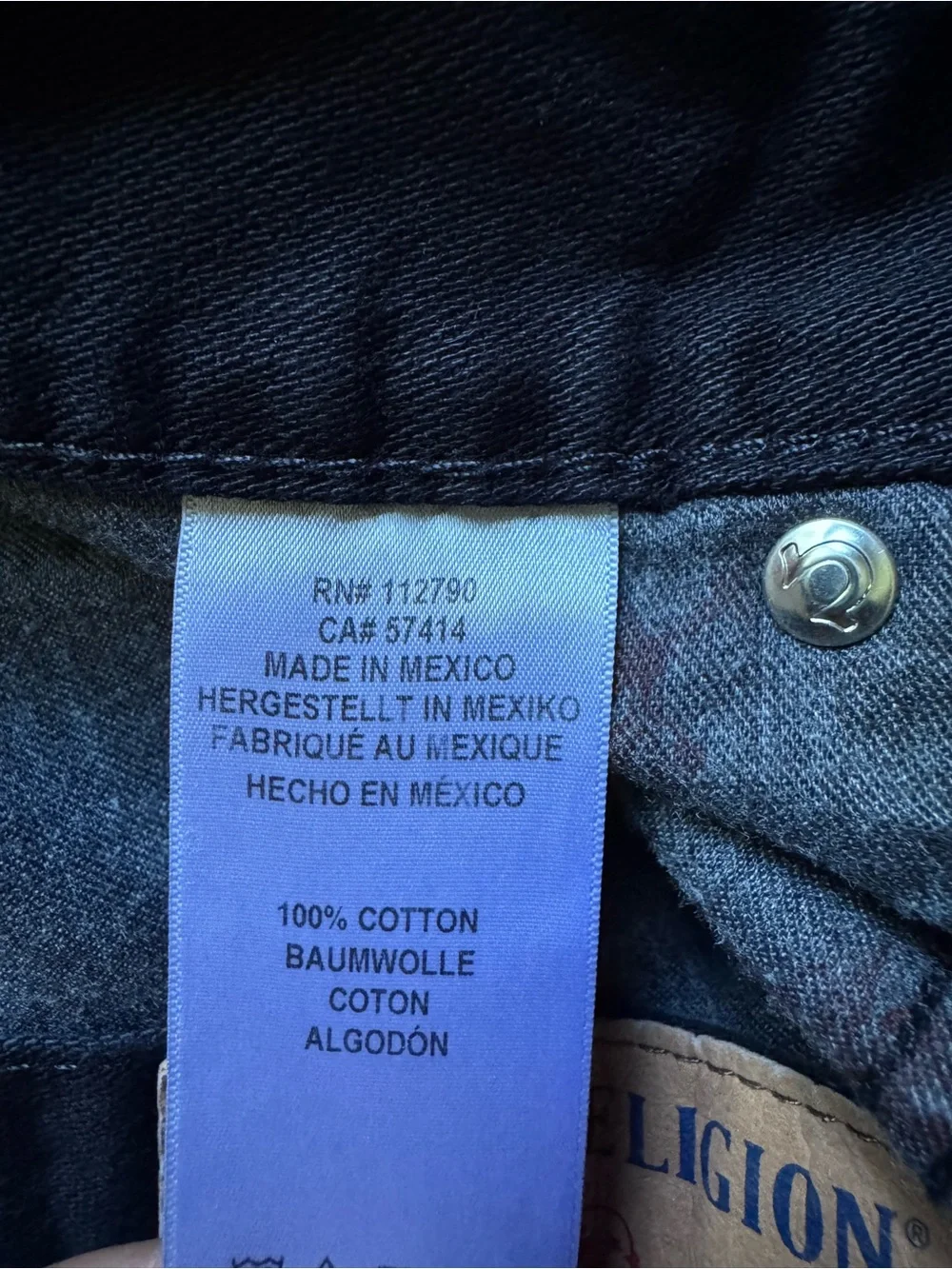 True Religion Black Rocco Relaxed Skinny Jeans Men’s Sz 29 Waist